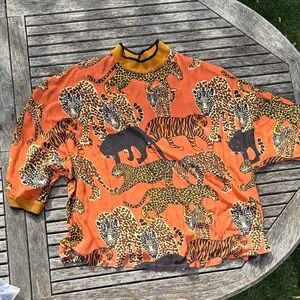 Anthropologie Animal Print Shirt